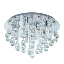 LED-Deckenleuchte Almonte mit Behang, 50cm