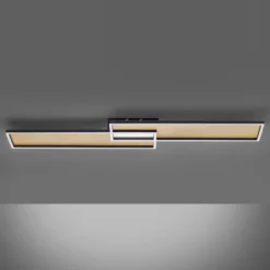 LED-Deckenleuchte Amara, zwei Rechtecke, schwarz