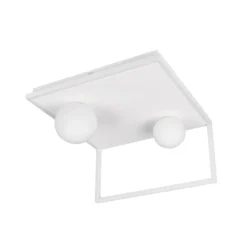 LED-Deckenleuchte Arola, weiß matt, Breite 37 cm, Metall