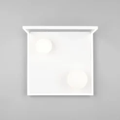LED-Deckenleuchte Arola, weiß matt, Breite 37 cm, Metall