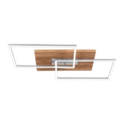 LED-Deckenleuchte Atacama L, eiche/Metall, Holz