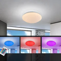 LED-Deckenleuchte Atreju I, RGBW, dimmbar, Ø 29 cm