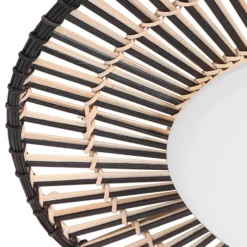 LED-Deckenleuchte Aura, Bambus