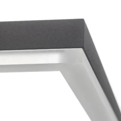 LED-Deckenleuchte Bard, 42x42 cm, anthrazit