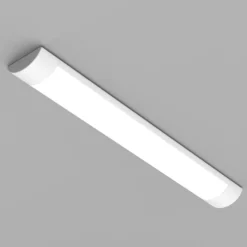 LED-Deckenleuchte Batten, Länge 60 cm, Alu, weiß, 4.000 K