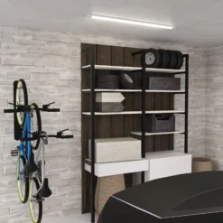 LED-Deckenleuchte Batten, Länge 90 cm, Alu, weiß, 4.000 K