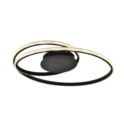 LED-Deckenleuchte Berlin, schwarz, 28W, Ø 57 cm