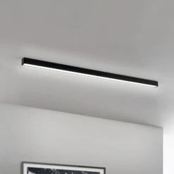 LED-Deckenleuchte Bounce, schwarz, Länge 113 cm, CCT, Alu