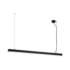 LED-Deckenleuchte Bounce, schwarz, Länge 113 cm, CCT, Alu