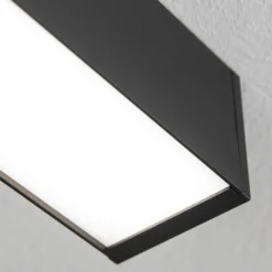 LED-Deckenleuchte Bounce, schwarz, Länge 113 cm, CCT, Alu