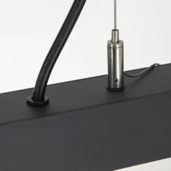 LED-Deckenleuchte Bounce, schwarz, Länge 113 cm, CCT, Alu