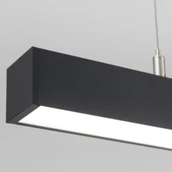 LED-Deckenleuchte Bounce, schwarz, Länge 113 cm, CCT, Alu