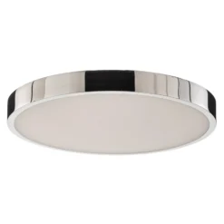 LED-Deckenleuchte Bully, chrom, Ø 24 cm