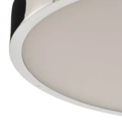 LED-Deckenleuchte Bully, chrom, Ø 24 cm