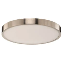 LED-Deckenleuchte Bully, nickel-matt, Ø 24 cm