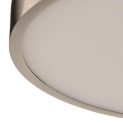 LED-Deckenleuchte Bully, nickel-matt, Ø 24 cm
