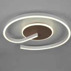 LED-Deckenleuchte Calle, coffee, Ø 50 cm, CCT, dimmbar