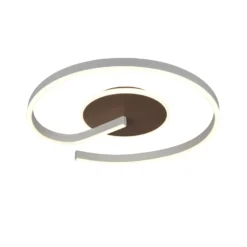 LED-Deckenleuchte Calle, coffee, Ø 50 cm, CCT, dimmbar