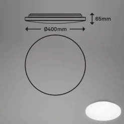 LED-Deckenleuchte Case fürs Bad IP44 3.000K Ø 40cm