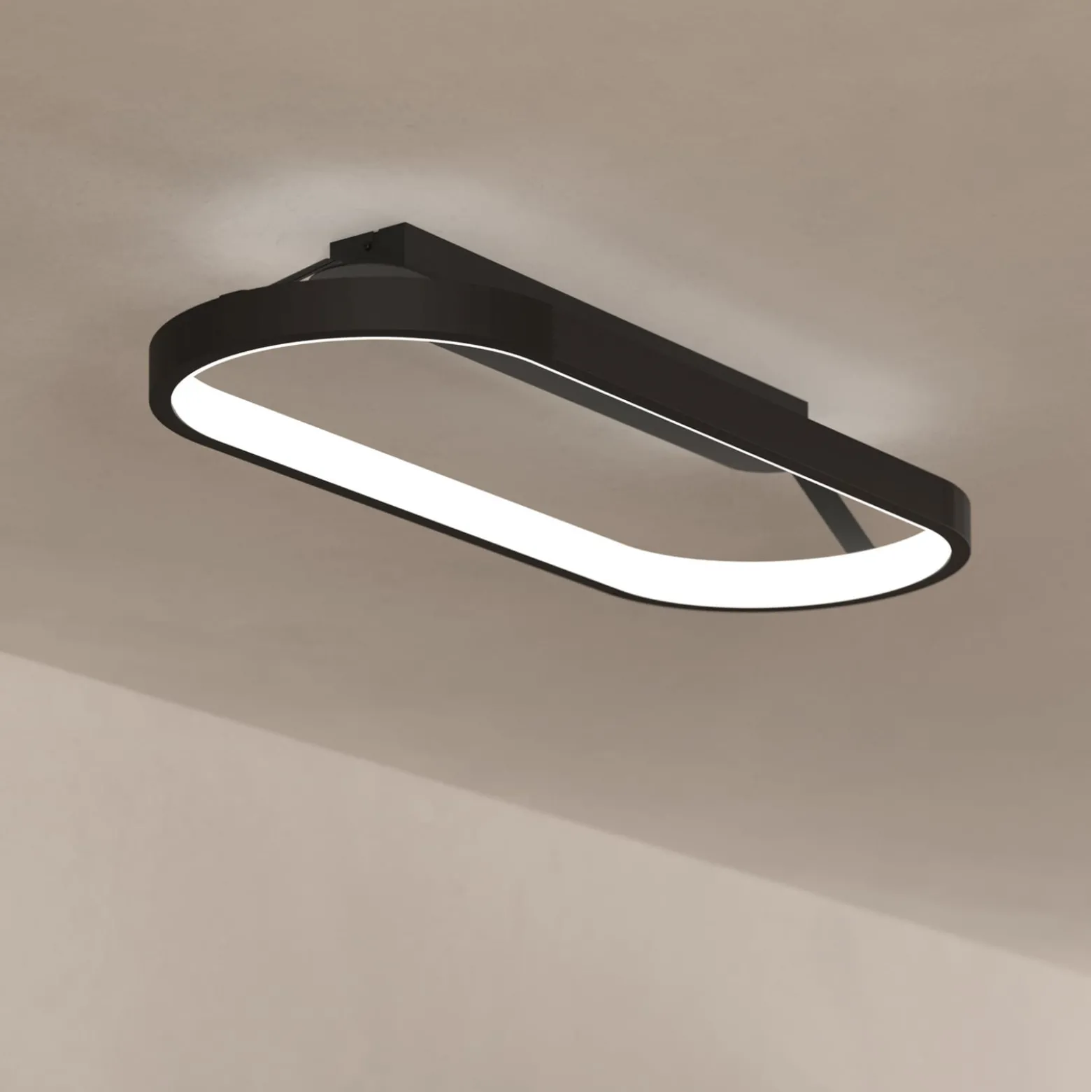 LED-Deckenleuchte Codriales in Schwarz