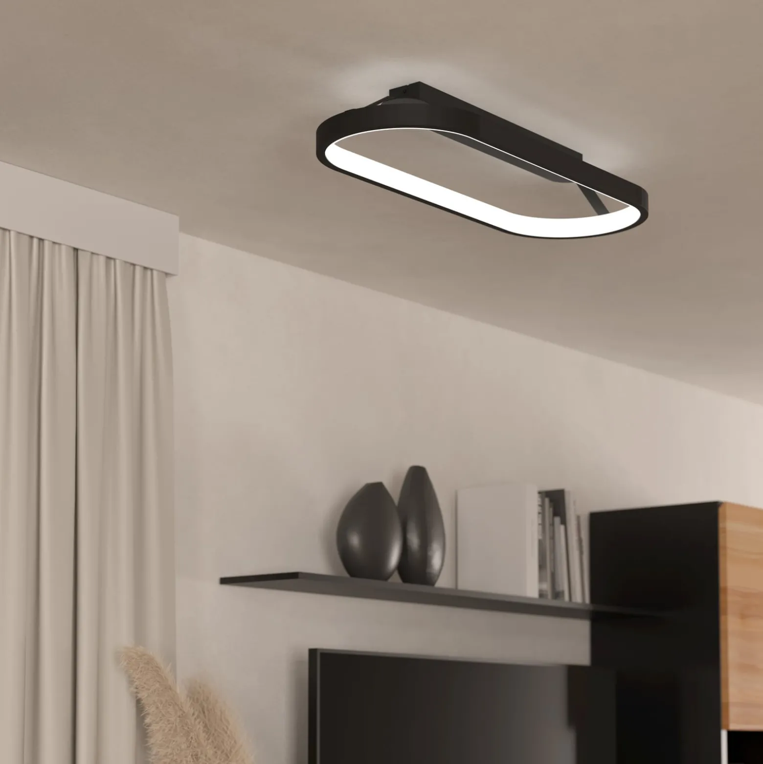 LED-Deckenleuchte Codriales in Schwarz