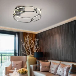 LED-Deckenleuchte Colette, dreiflammig, chrom