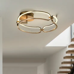 LED-Deckenleuchte Colette, dreiflammig, roségold