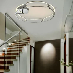 LED-Deckenleuchte Colette, sechsflammig, chrom