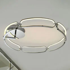 LED-Deckenleuchte Colette, sechsflammig, chrom