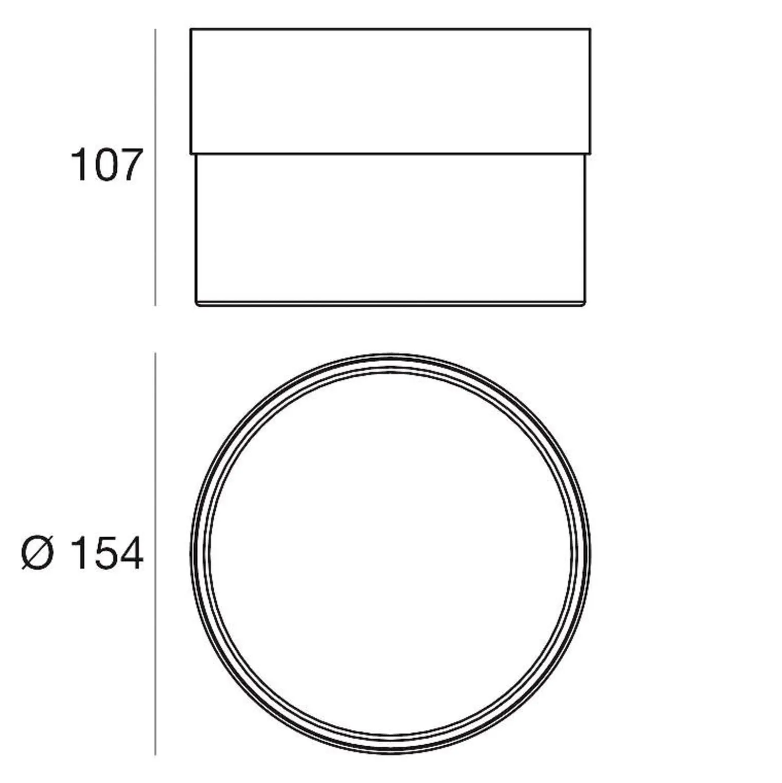 LED-Deckenleuchte Crumb, schwarz, Ø 15,4 cm, Eisen, Glas