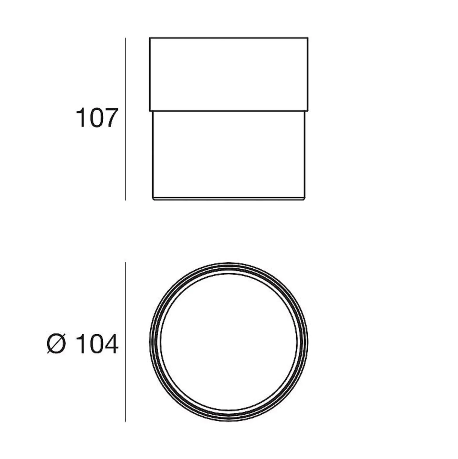 LED-Deckenleuchte Crumb, weiß, Ø 10,4 cm, Eisen, Glas