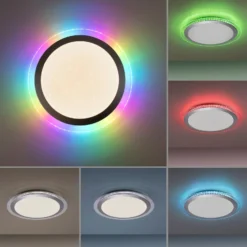 LED-Deckenleuchte Cyba Sterne CCT RGB-Sidelight