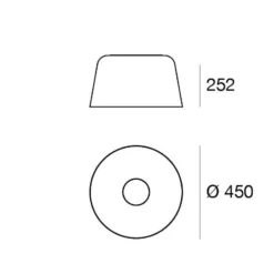LED-Deckenleuchte Delfi_S, weiß, Ø 45 cm, Metall