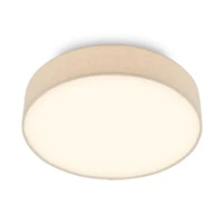 LED-Deckenleuchte Duck, beige, Ø 38 cm, Textil, 3000K