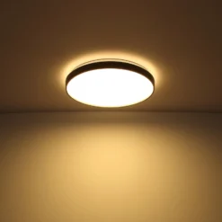 LED-Deckenleuchte Eclypse, anthrazit, Ø 48 cm, Acryl/Metall