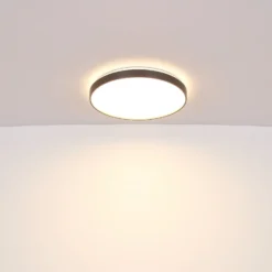 LED-Deckenleuchte Eclypse, anthrazit, Ø 48 cm, Acryl/Metall