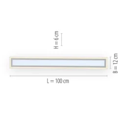 LED-Deckenleuchte Edging CCT, 100 x 12cm