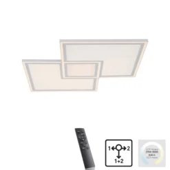 LED-Deckenleuchte Edging CCT, 67,5 x 67,5cm
