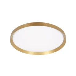 LED-Deckenleuchte Flady, goldfarben, Ø 50 cm direkt/indirekt