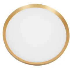 LED-Deckenleuchte Flady, goldfarben, Ø 50 cm direkt/indirekt