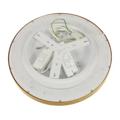 LED-Deckenleuchte Flady, goldfarben, Ø 40 cm direkt/indirekt