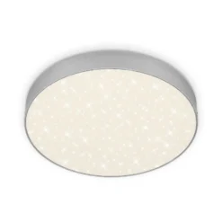 LED-Deckenleuchte Flame Star, Ø 28,7 cm, silber