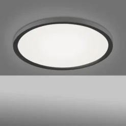 LED-Deckenleuchte Flat CCT, Ø 40 cm, schwarz