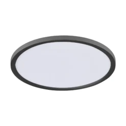 LED-Deckenleuchte Flat CCT, Ø 40 cm, schwarz