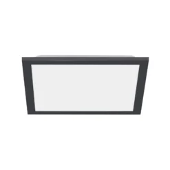 LED-Deckenleuchte Flat, CCT, schwarz, 29 x 29 cm