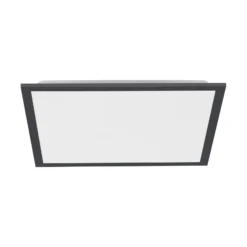 LED-Deckenleuchte Flat, CCT, schwarz, 45 x 45 cm