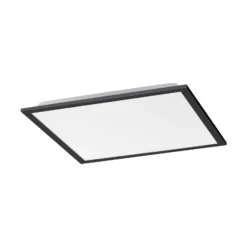 LED-Deckenleuchte Flat, CCT, schwarz, 45 x 45 cm