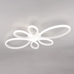 LED-Deckenleuchte Fly, weiß matt, 4.000 K, 83 cm x 45 cm