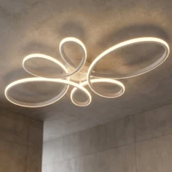 LED-Deckenleuchte Fly, weiß matt, 4.000 K, 83 cm x 45 cm