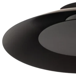 LED-Deckenleuchte Foskal in Schwarz, Ø 34,5 cm